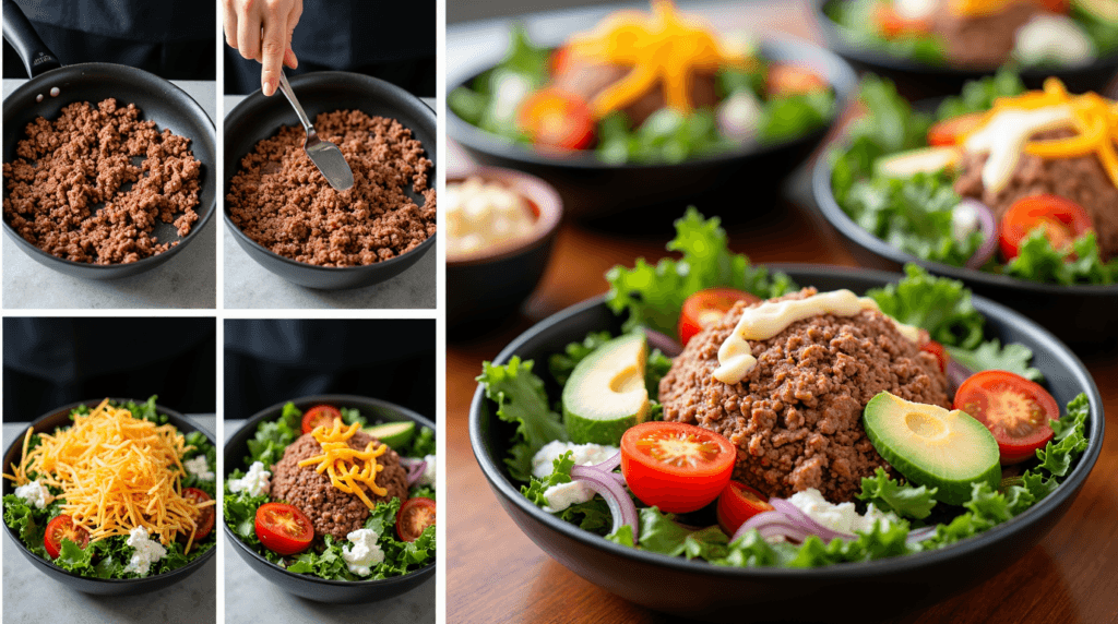 burger bowl recipe instructions