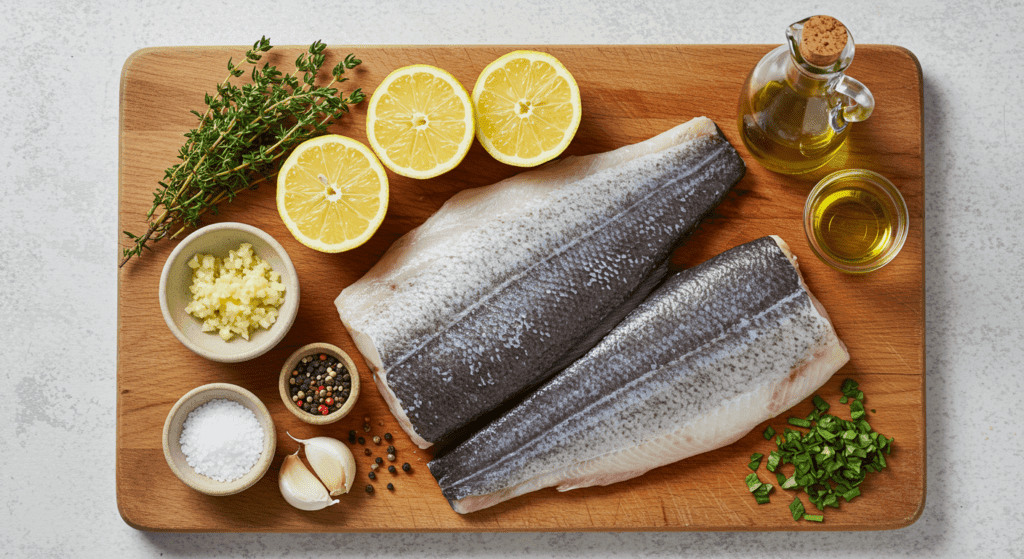 Branzino Fillet Recipe ingredients