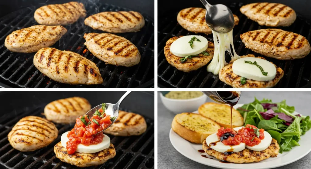 Grilled Chicken Margherita instructions