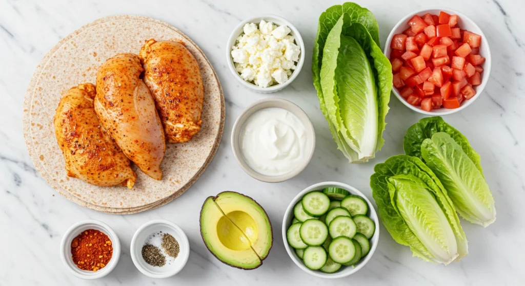 grilled chicken wraps