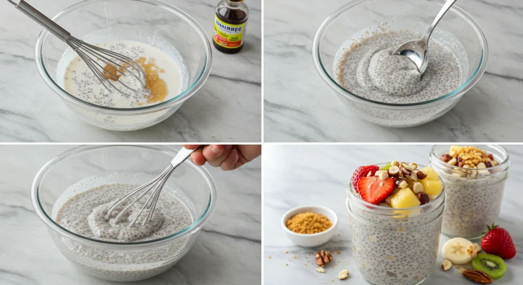 Vanilla Chia Seed Pudding instructions